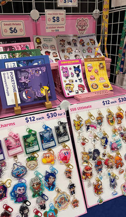 Charms, prints, and stickers