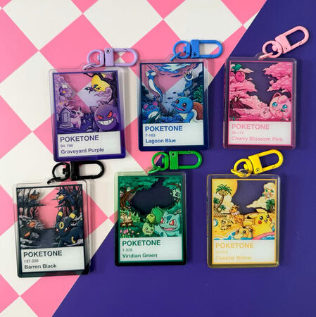 Pokemon Pantone charms