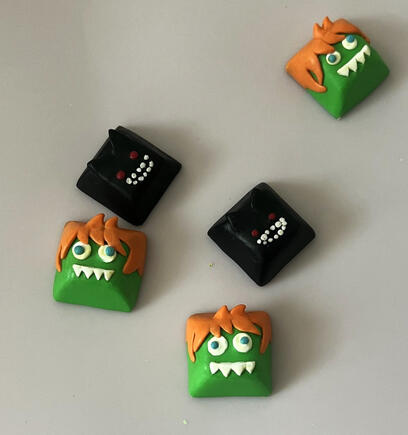 keycaps of blanka-chan and eddy