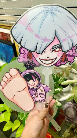 Juri and AKI acrylic fans