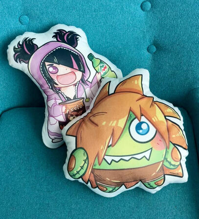 Juri and Blanka-chan Pillows